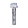 M8-1.25 x 30 mm Hex Flange Bolt, Non-Serrated, DIN 6921, 18-8 Stainless Steel (100/Pkg.)