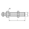 Kipp Leveling Feet Thread Spindles, D1=M12x66, Steel, (Qty:10), K0427.120661