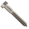 3/8"-7 x 1-1/4" Lag Bolts, 18-8 Stainless Steel (100/Pkg.)