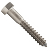 3/8"-7 x 2-1/2" Lag Bolts, 316 Stainless Steel (100/Pkg.)
