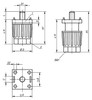 Kipp Leveling Feet for Aluminum Profiles, A=30 mm, D=30 mm, D1=M06, Thermoplastic, (Qty:1), K0432.300806