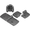 Kipp Hinge, Plastic, Lift-Off, Right, 78x48mm, Thermoplastic Black, Stainless Steel (Qty:10), K0434.2301828