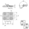 Kipp Hinge, Lift-Off, Right, 59x48 mm, Die Cast Aluminum, (Qty:1), K0579.2301818