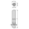 Kipp Hinge, Weldable, Style A, 12x60 mm, D=10 mm, Stainless Steel, Bright,(Qty:1), K0985.010060033