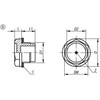 Kipp Oil Level Sight Glass, Style A, w/o Reflector, D1=G1/4, D=20.5, Thermoplastic, (Qty:10), K0445.120014