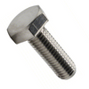 1/4"-20 x 1-1/4" ASTM F593 Fully Threaded Hex Cap Screws, 18-8 Stainless Steel, Domestic (25/Pkg.)