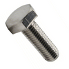 5/16"-18 x 2-1/2" ASTM F593 Fully Threaded Hex Cap Screws, 18-8 Stainless Steel, Domestic (25/Pkg.)