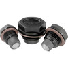 Kipp Screw Plug, w/o Vent, W/Magnet, D=34 mm, SW=30 mm, Thermoplastic Black, (Qty:10), K0452.34034