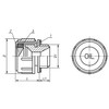 Kipp Screw Plug, Style A, w/Fill Symbol, w/o Ventilation, D=20.5 mm, Thermoplastic, (Qty:10), K0455.120038