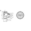 Kipp Vent Screw, Style B, w/Air Filter, w/o DipStick, D1=G1, Thermoplastic Black, Red, (Qty:10), K0457.252100
