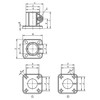 Kipp Tube Clamp, W/Foot, Base-Aluminum, Style A, M=42 mm, G=42 mm, L= 37 mm, A=12.1, Steel, (Qty:1), K0477.512