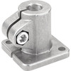 Kipp Tube Clamp, W/Foot, Base-Aluminum, Style A, M=42 mm, G=42 mm, L= 37 mm, L=18.1, Steel, (Qty:1), K0477.518