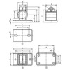 Kipp Tube Clamp, W/Flange, Aluminum, Round, M=50 mm, G= 35 mm, L=41, Steel, (Qty:1), K0479.512