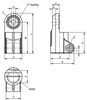 Kipp Tube Clamp, Swivel, Half Sunken Teeth, Round, A=18 mm, L=57.5 mm, Thermoplastic, (Qty:10), K0484.18