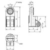 Kipp Tube Clamp, Swivel, Half Raised Teeth, Round, A=18 mm, L=57.5 mm, Thermoplastic, (Qty:10), K0485.18