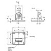 Kipp Tube Clamp, Swivel Base, Sunken Teeth, H=35 mm, G=50 mm, Thermoplastic, (Qty:10), K0487.18