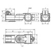 Kipp Tube Clamp, Swivel, A=18 mm, Thermoplastic, (Qty:10), K0489.18