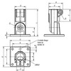 Kipp Tube Clamp, Swivel, A=30 mm, Thermoplastic, (Qty:1), K0490.18