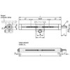 Kipp Linear Acuator, w/Plain Bearing B=30 mm,L=500 mm, Stainless Steel, (Qty:1), K0495.300001x500