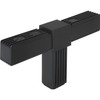 Kipp Square Tube Connectors, 3-way, Flat, A=25 mm, L=121 mm, Polymide, Steel, (Qty:10), K0617.1251512