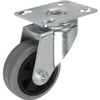 Kipp Swivel Casters w/o Locking System, 125 mm, Rubber, Steel, (Qty:1), K1760.12525