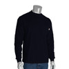 PIP AR/FR Long Sleeve T-Shirt/Navy Blue/Medium #385-FRLS-(NV)-M
