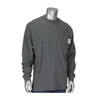 PIP AR/FR Long Sleeve T-Shirt/Grey/Large #385-FRLS-(GR)-L