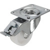 Kipp Swivel Caster, w/Stop Fix, 125 mm, Polyamide, Steel, (Qty:1), K1770.125402