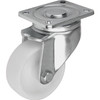 Kipp Swivel Caster, w/o Locking System, 125 mm, Polyamide, Steel, (Qty:1), K1771.12540