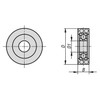 Kipp Guide Roller Wheels, w/o Locking System or Housing, 30 mm, Polyurethane, (Qty:1), K1779.03008