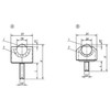 Kipp Ball Transfer Unit, Mini, Style A, D1=M08x18, Steel, (Qty:1), K0749.1108