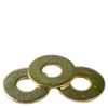 1/4" USS Flat Washers Lower Carbon Zinc Yellow Cr+6 (25 Lbs/Bulk Pkg.)