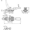  Kipp Toggle Clamps Latch, Horizontal w/Catch Plate, Style A (Qty:1), K1261.11600