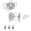 Kipp Compression Latches, w/Stepped Cam, Square 7 mm, L=50 mm, Zinc, (Qty:1), K0527.17501