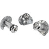 Kipp Compression Latches, w/Stepped Cam, Double Lug 3 mm, L=60 mm, Zinc, (Qty:1), K0527.43601