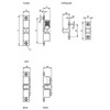 Kipp Double Ball Catches, L=60 mm, B=11 mm, H=13.2 mm, A=50 m, Chome-Plated Brass, (Qty:1), K0583.60