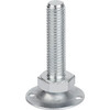 Kipp Leveling Feet, w/Hole, M8X20, D=30 mm, Steel, (Qty:10), K0678.13008X020