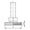 Kipp Leveling Feet Caps, D=31.8 mm, H= 4.8 mm, Polythene, (Qty:10), K0679.1030