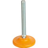 Kipp Swiveling Foot, Style A, D=80 mm, M20X125, SW=17 mm, Steel, (Qty:1), K0742.008020X125