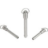 Kipp Ball Lock Pins, w/Grip Ring, D=5 mm, L=10, L1=6 mm, L5=16 mm, Stainless Steel, (Qty:1), K0746.01505010