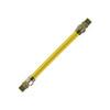 Gas Connectors - Yellow Coated - (1" OD x 3/4" ID) 3/4" Male x 3/4" Male x 12" 114360 (10/Pkg)