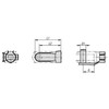 Kipp Snap-In Pin for DIN 71752 Clevis, G=12 MM, Galvanized Steel, (Qty:10), K1139.0612
