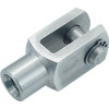 Kipp Clevis Joints, DIN, 71752, M6, Left-Hand Internal Thread, G=12 mm, D1=6 mm, B=6 mm,Stainless Steel, (Qty:10), K0732.06121