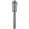 Kipp Ball Lock Pins, w/Recessed Grip, Form A, D1= 6 mm, L=10 mm, L1=6.8 mm, L5=16.8, Stainless Steel, (Qty:1), K0790.001206010