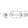 Kipp Ball Lock Pins, w/Recessed Grip, Form A, D1=16 mm, L=60 mm, L1=13.1 mm, L5=73.1, Stainless Steel, (Qty:1), K0790.002116060