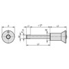 Kipp Ball Lock Pins, w/Mushroom Grip, D1=8 mm, L=20 mm, L1=7.8 mm, Stainless Steel, (Qty:1), K0791.02508020