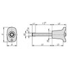 Kipp Ball Lock Pins, Self-Locking, D1=8 mm, L=45 mm, L1=7.8 mm, Stainless Steel, (Qty:1), K0792.003308045