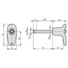 Kipp Ball Lock Pins, w/L-Grip, D1=16 mm, L=40 mm, L1=13.1  mm, Stainless Steel, (Qty:1), K0792.104716040
