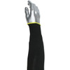 Kut Gard Single-Ply ATA/High Tenacity Polyester Blended Sleeve-22"/Black (12/Case) #S10HTP/2BK-ES6-22