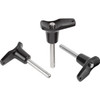 Kipp Ball Lock Pins, w/L-Grip, Self-Locking, D1=5 mm, L=20 mm, L1=5.9 mm, Stainless Steel, (Qty:1), K0793.102605020